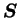 $ \boldsymbol S$