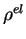 $ \rho^{el}$