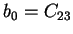 $\displaystyle b_0 = C_{23}
$