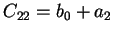 $\displaystyle C_{22} = b_0 + a_2
$