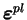 $ \boldsymbol \varepsilon ^{pl}$