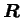 $ \boldsymbol {R}$