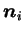 $ \boldsymbol n_i$