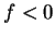 $ f < 0$