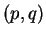 $ (p,q)$
