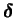 $ \boldsymbol \delta$