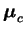 $ \boldsymbol \mu_c$