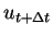 $ u_{t + \Delta t}$