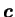 $ \boldsymbol c$