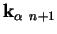 $ \mathbf{k}_{\alpha  n+1}$