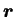 $ \boldsymbol r$