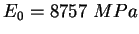 $ E_0=8757 \ MPa$