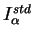 $ I_\alpha^{std}$